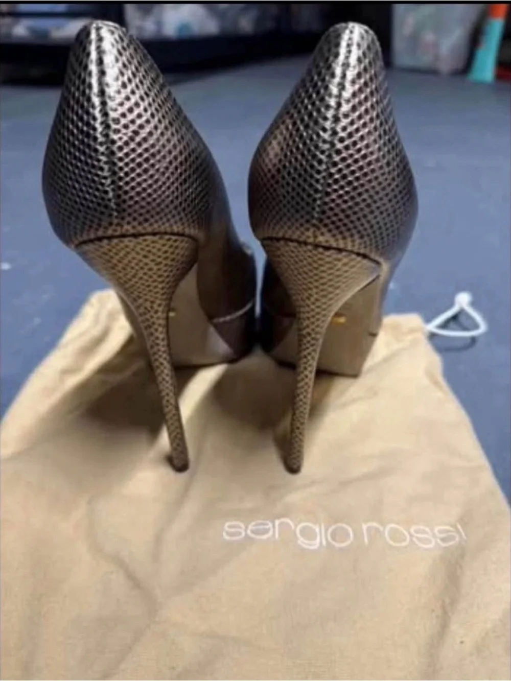 Sergio Rossi Italian platform heels EU 37 (US size 6.5-7)